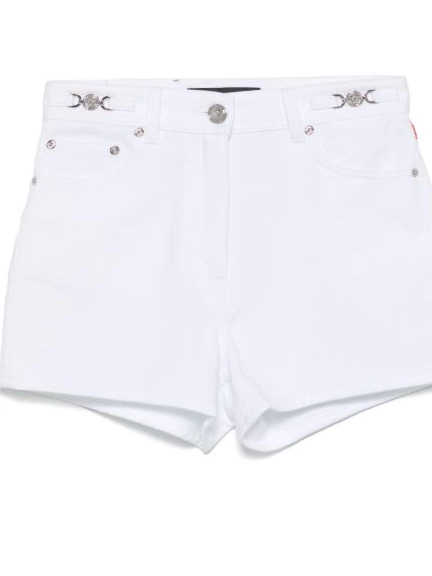 Sea-print Barocco shorts Versace denim Women 0710